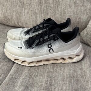 On Running White and Black Performance Sneakers